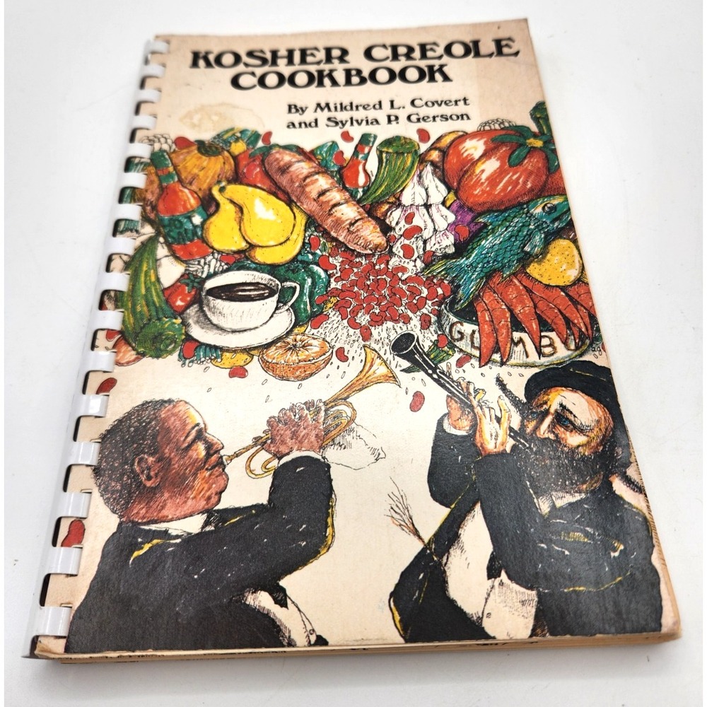 Kosher Creole Cookbook Spiral 1982 Mildren Covert Sylvia Gerson autographed